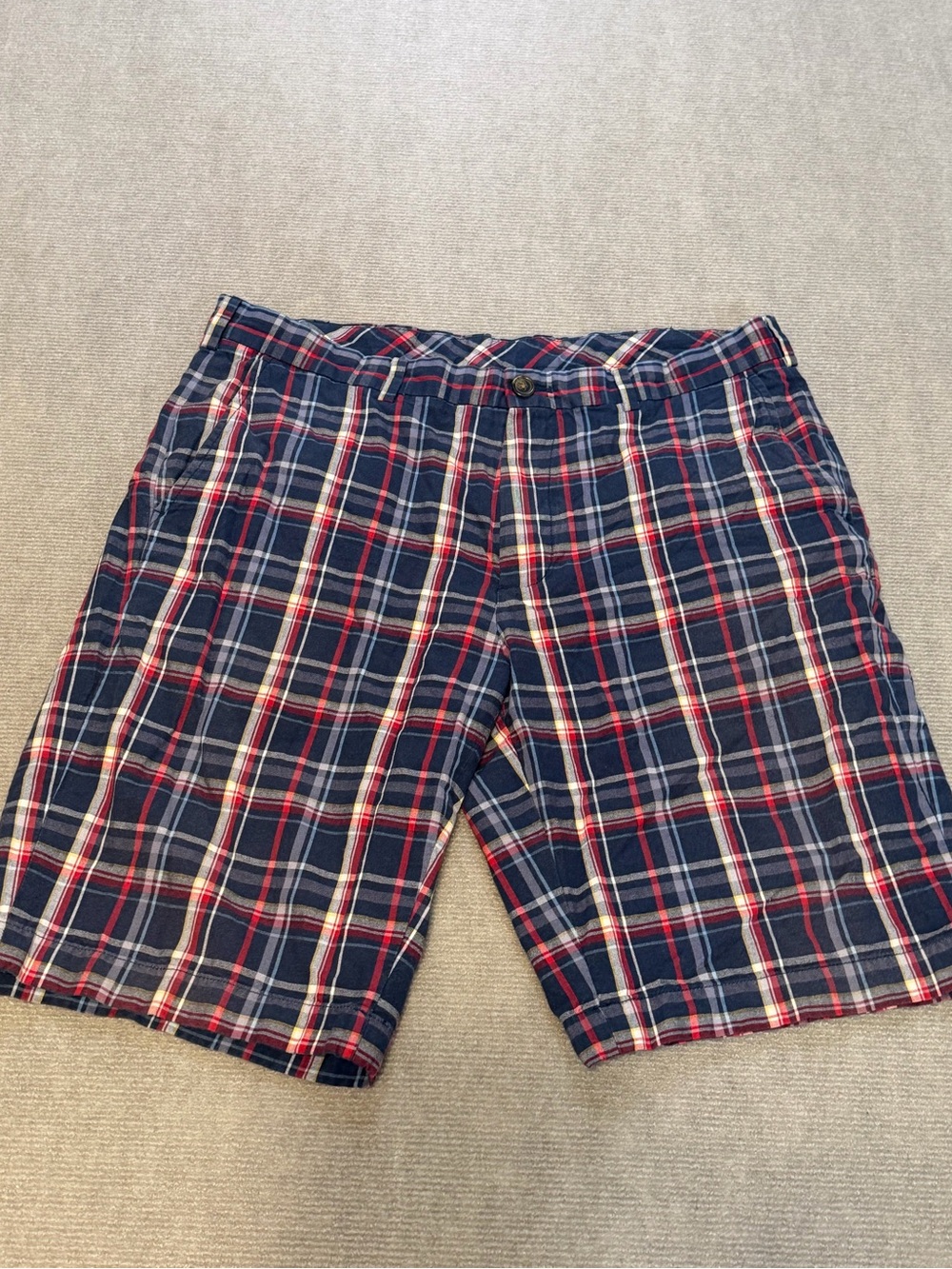 Brooks Brothers 346 India Madras Plaid Cotton Shorts W36 Preppy